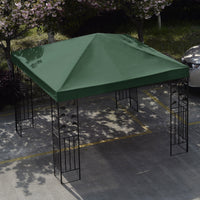 Telo Tetto ricambio per gazebo da sole 3x3m, Tessuto copertura superiore per gazebo Verde-Gazebo