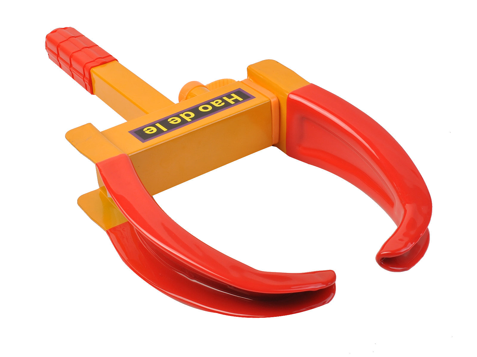 Blocca ruota per auto 240 x 485 cm sicurezza ottimale portatile e visibile stile moderno acciaio rosso 20_0020052