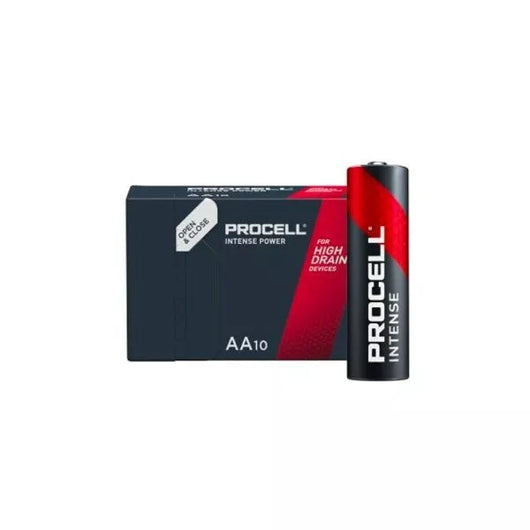 Pila AA Procell Intense Duracell confezione da 10 Batterie Stilo Alcaline LR06 MN1500 1,5 V