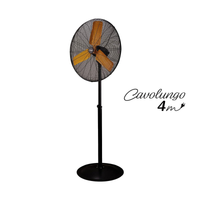 Ventilatore Industriale a piantana Zephir ZDM75P alta velocità diametro 75cm Nero
