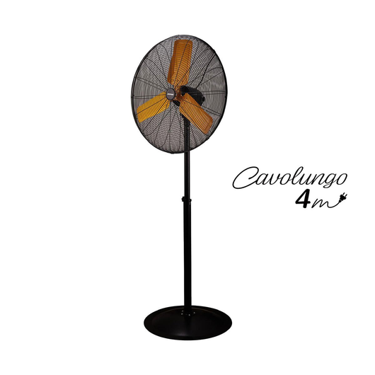 Ventilatore Industriale a piantana Zephir ZDM75P alta velocità diametro 75cm Nero