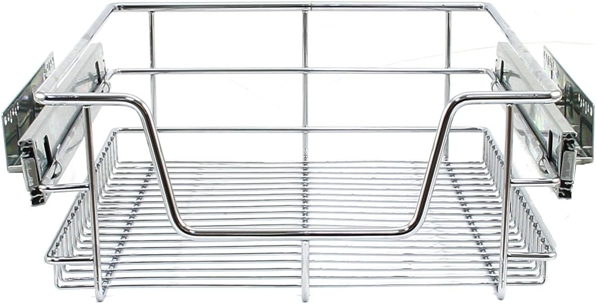 Tirare Fuori Cestini in Acciaio da Cucina Cestelli Organizzazione Credenza da 40cm