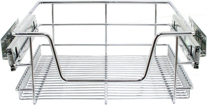 Tirare Fuori Cestini in Acciaio da Cucina Cestelli Organizzazione Credenza da 40cm