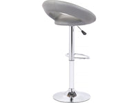 Sgabelli da Bar Set 2 Grigio Altezza Regolabile Metallo e PU Habitat et Jardin