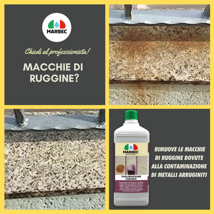 Rimuovere ruggine TOGLIRUGGINE LIQUIDO   500ML + Tampone Blu