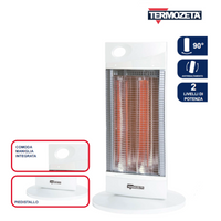 Stufa Infrarossi Alogena Elettrica Carbonio TERMOZETA tzr11 Portatile Radiante