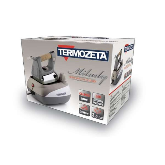 Termozeta Ferro da Stiro con Caldaia Termozeta 74358T manico in sughero regolazione Temperatura e Vapore