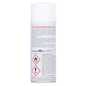 spray vernice acrilica professionale NERO OPACO RAL9005 400ml CFG rapida spry