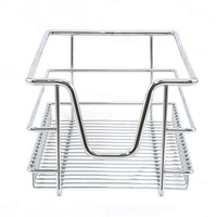 Tirare Fuori Cestini in Acciaio da Cucina Cestelli Organizzazione Credenza da 30cm