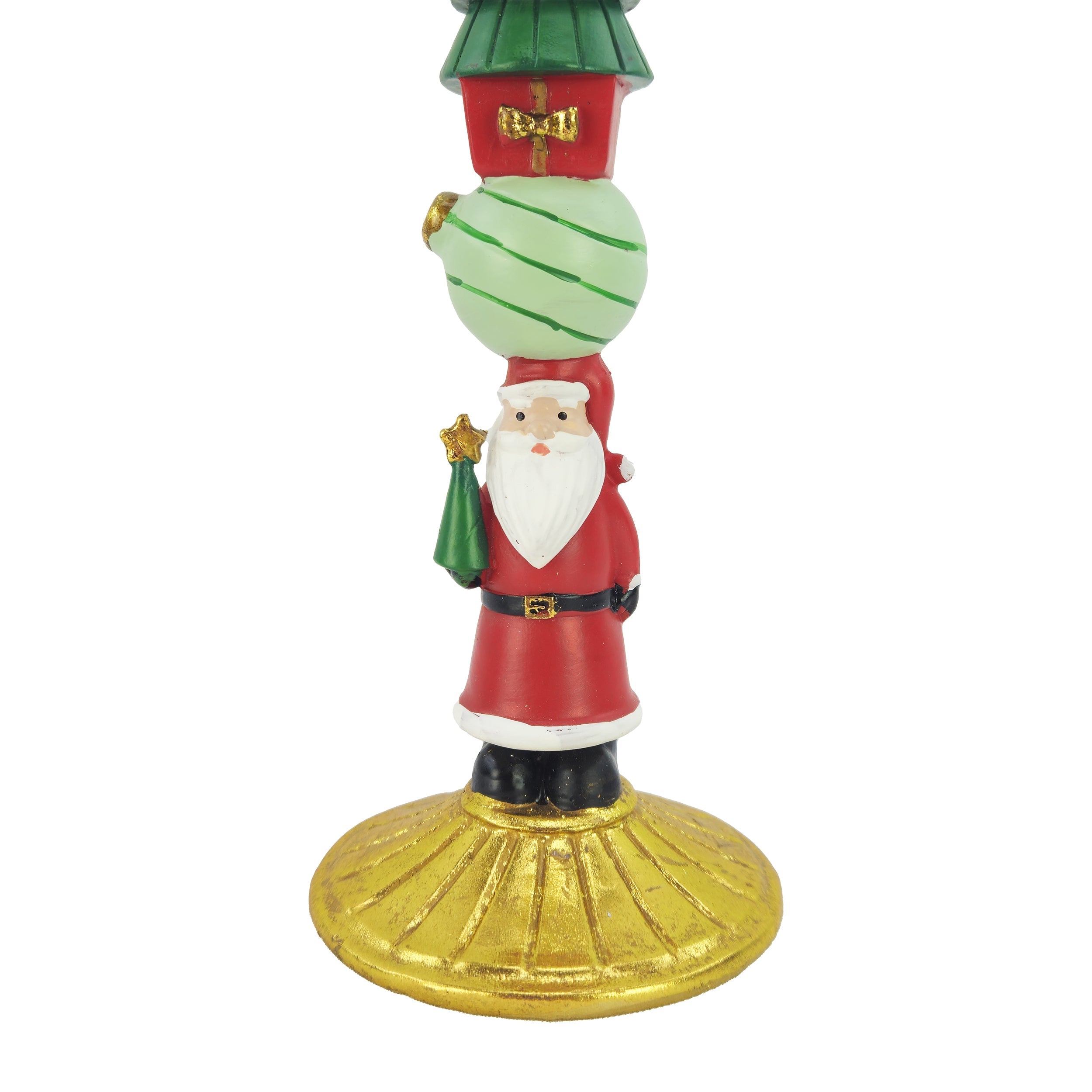 Portacandela soggetto Babbo Natale cm 20