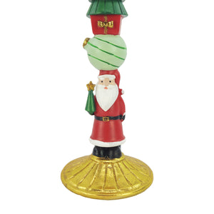 Portacandela soggetto Babbo Natale cm 20