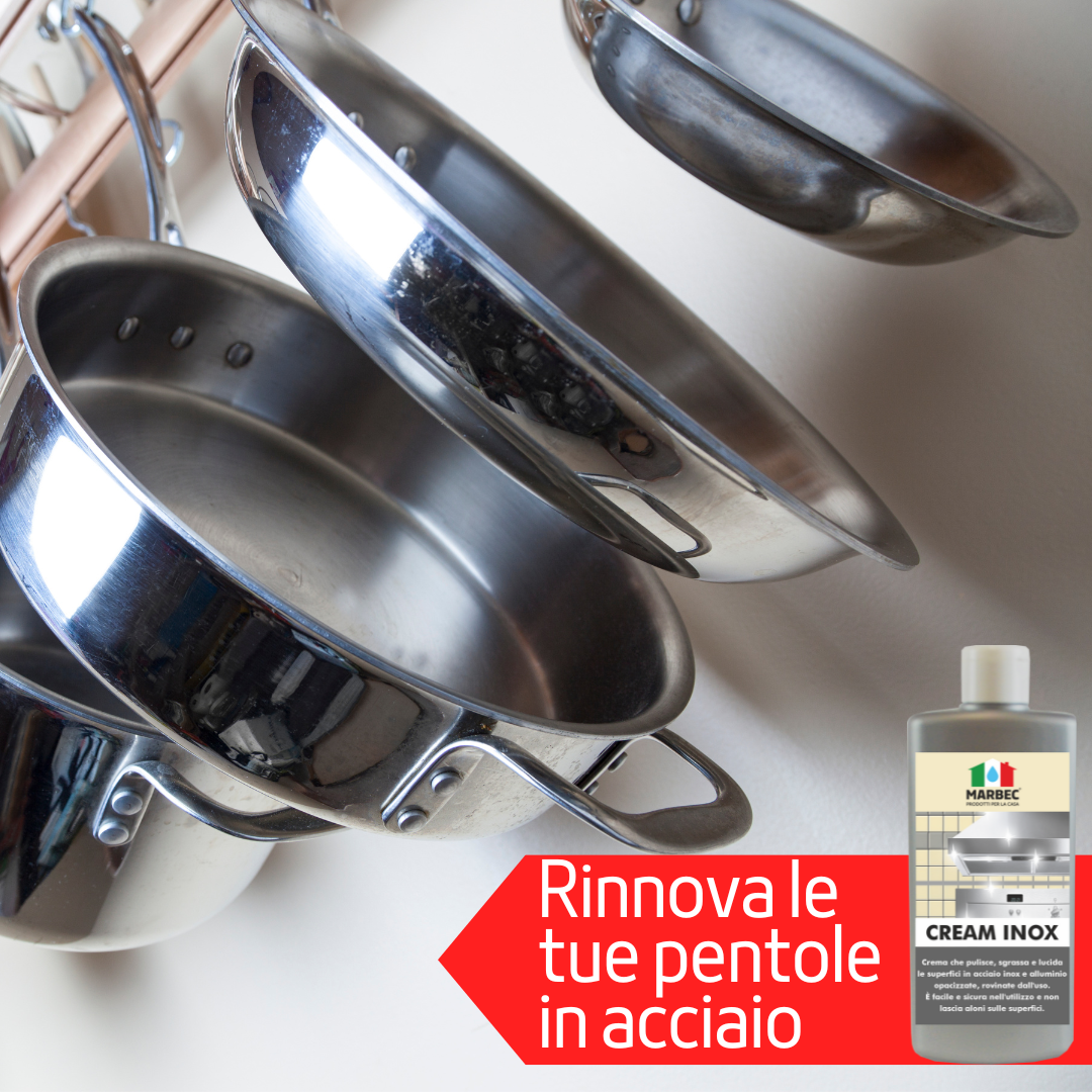 Crema Lucidante per la Pulizia dell'Acciaio Inox CREAM INOX 250GRx6Pz