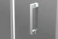 Box doccia nicchia 120 cm porta due battenti H195 cm GINA Cromato