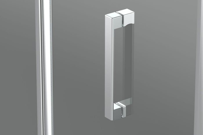 Box doccia nicchia 70 cm porta battente H195 cm GIULIA Cromato