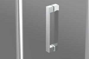 Box doccia nicchia 90 cm porta battente H195 cm GIULIA Cromato