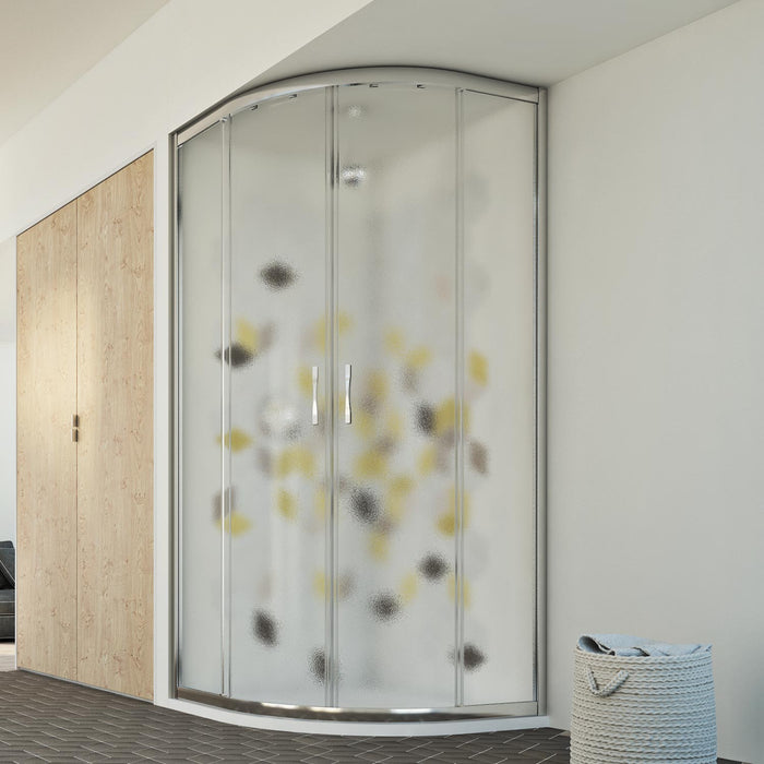 Box doccia semicircolare 80x80 CM H198 stampato C mod. Evolution