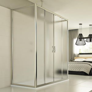 Box Doccia 3 lati 90x130x90 CM H198 stampato C mod. Young Trio 2 Ante