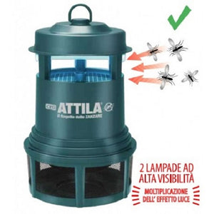 CFG Attila Lampada Anti Insetto, ZANZARE Comuni, Mosche ECC CERTIFICATA per Uso Esterno. Protegge Fino A 1200MQ MOD. H041