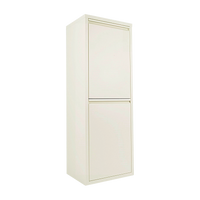 Pattumiera per Raccolta Differenziata EcoPatty, 2 Bidoni, BIANCO, Mobile metallo Salvaspazio, Interno/Esterno