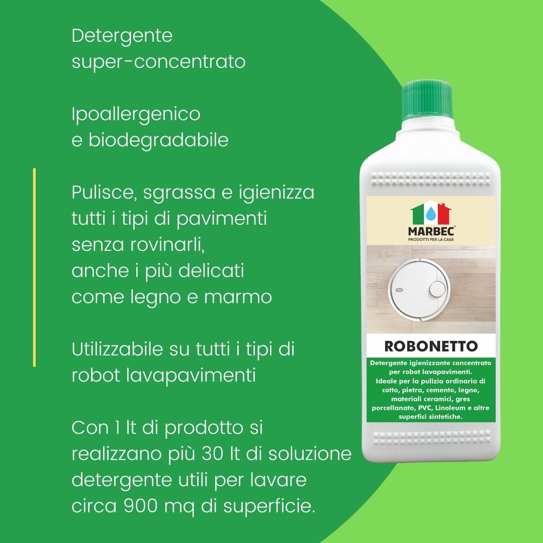 Detergente per robot lavapavimenti ROBONETTO   1LTx6Pz