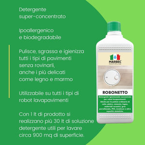 Detergente per robot lavapavimenti ROBONETTO   1LTx6Pz