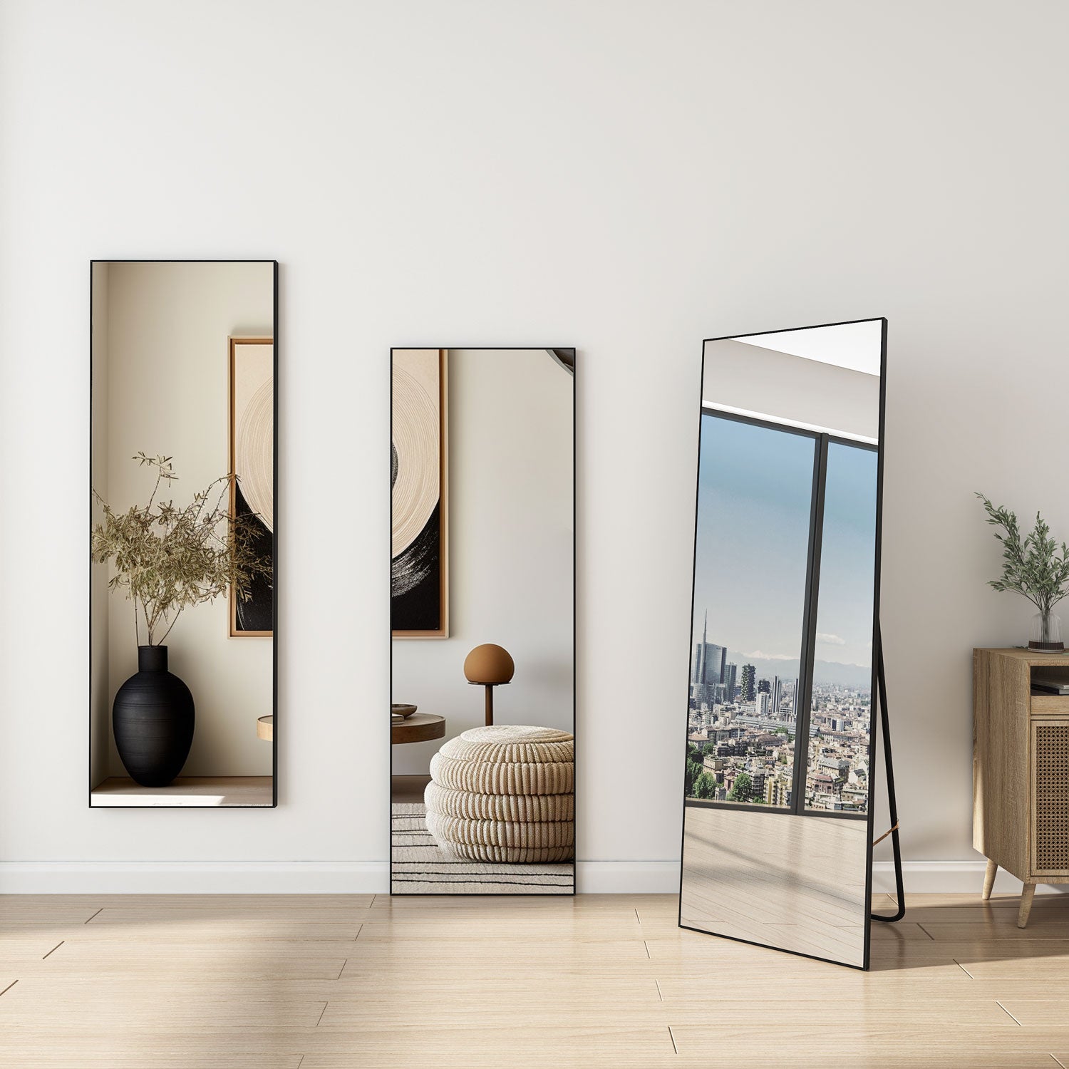 Specchio a corpo intero,150x40cm,design moderno e adatto per svariate scenari.