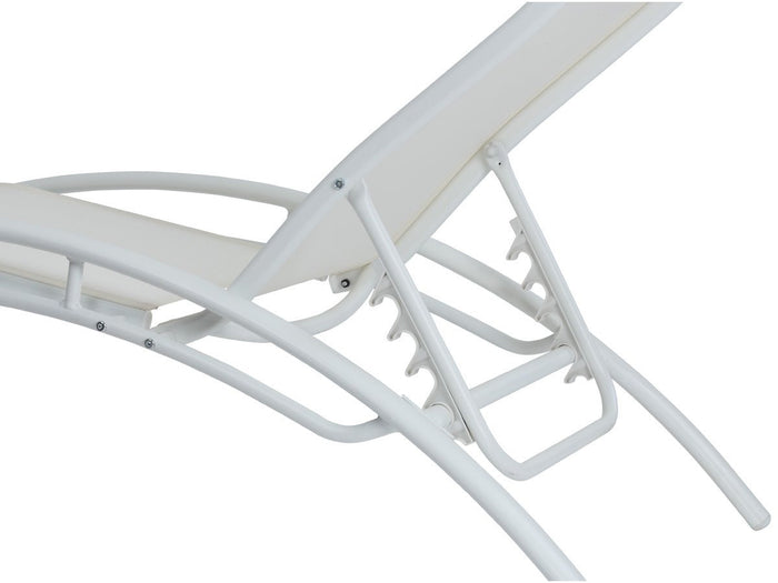 Habitat et Jardin Lettini Prendisole Alluminio Beige Set di 2 Regolabili