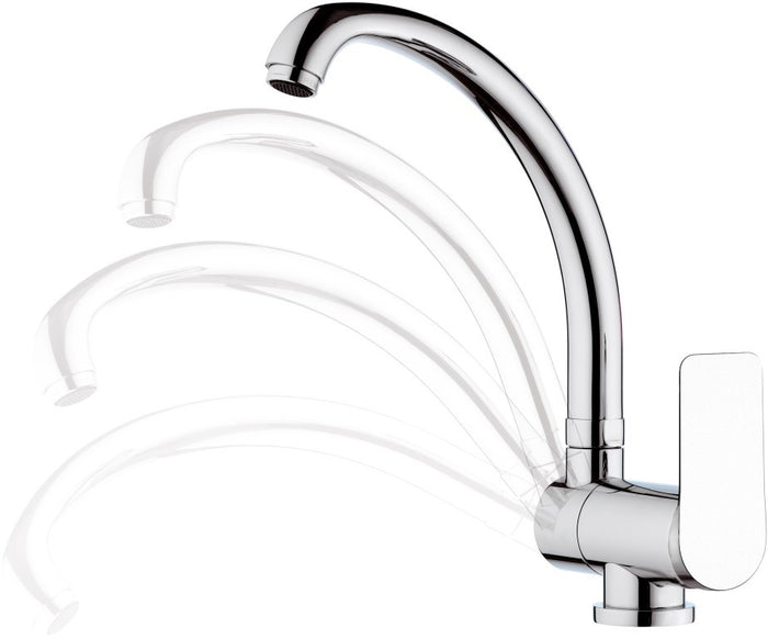 Rubinetto per lavello con bocca alta girevole - serie infinity