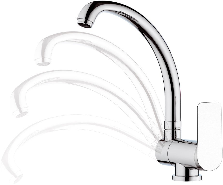 Rubinetto per lavello con bocca alta girevole - serie infinity