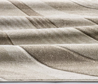 Tappeto FUNNY 87101 beige cm.120x170 pelo morbido motivo a onde moderno