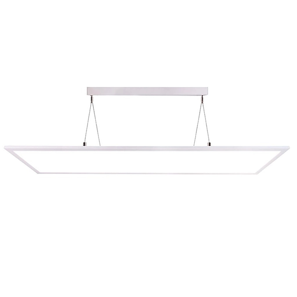 Lampada sospensione DIMMERABILE LED 50W CCT 3000K 4000K lampadario pendente luce ufficio palestra sala conferenze 6000lm 230V BIANCO