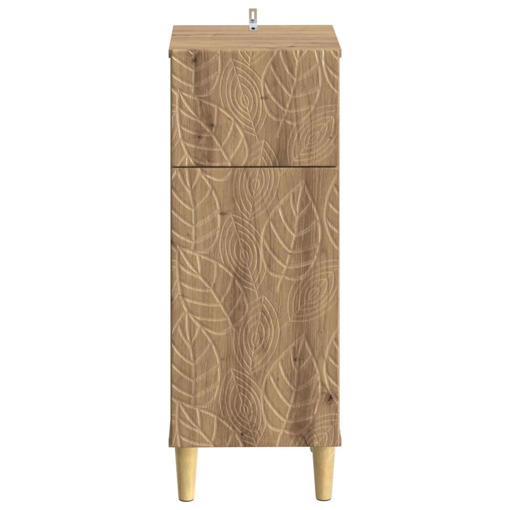 Mobiletto da Bagno DELFT Rovere Artigianale 30 x 31 x 80 cm 897054