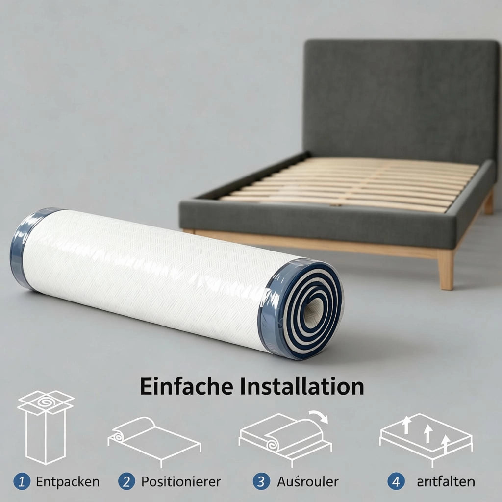 Materasso 90x190 cm per 2 persone, in memory foam al t¨¨ verde, con fodera sfoderabile e lavabile, rigidit¨¤ media.