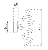 Lampada Led Spring App828-w Chrome
