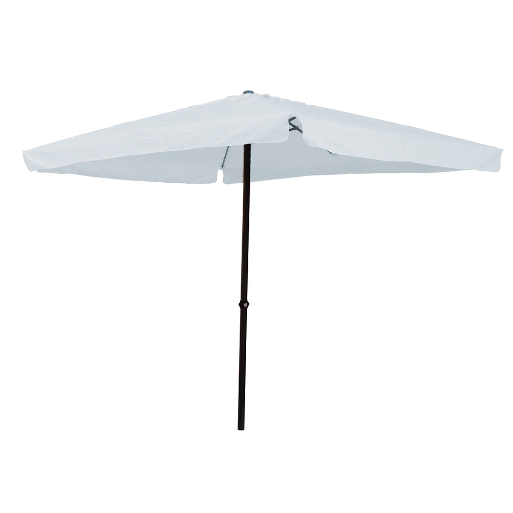 Ombrellone Quadrato da Giardino 3x3 m Palo Ø48 mm Struttura in Acciaio Esterno Bianco
