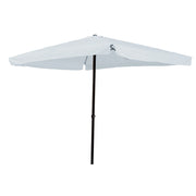 Ombrellone Quadrato da Giardino 3x3 m Palo Ø48 mm Struttura in Acciaio Esterno Bianco