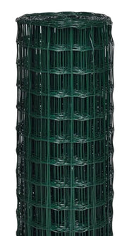 Rotolo Rete Metallica Antiruggine Per Recinzione Lunghezza 25 Metri Varie Altezze Acciaio Zincato Rivestito Pvc Recinzioni Giardino Terrazzo Pollaio Animali Ringhiere Cancelli Gabbie - 1.8x25Mt