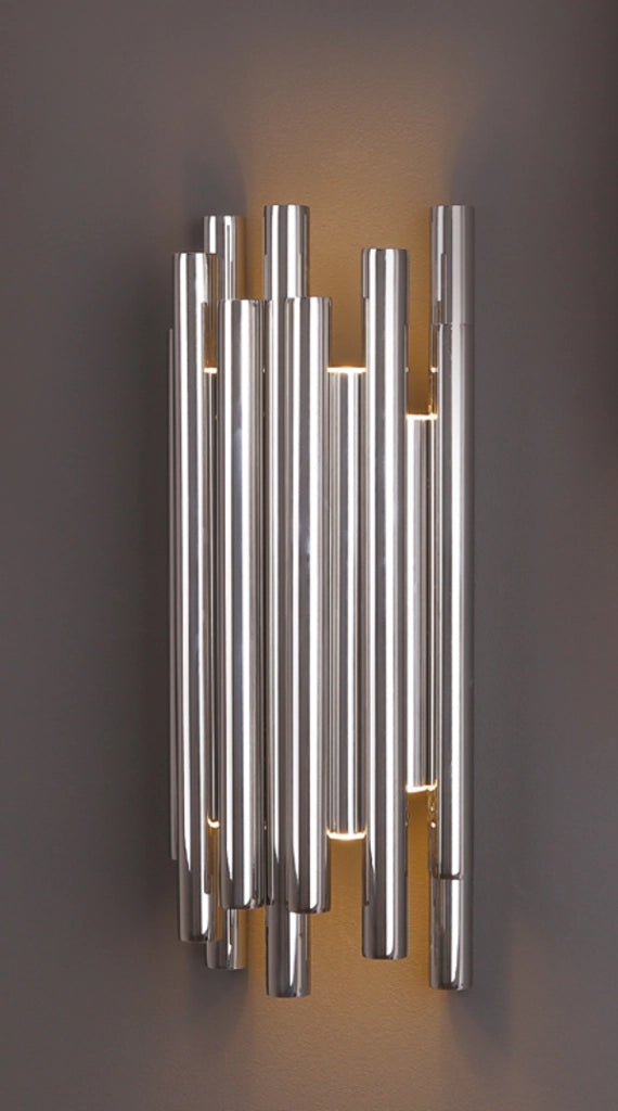 Applique Organic W0186 tubi cromo LED 8W Maxlight moderna