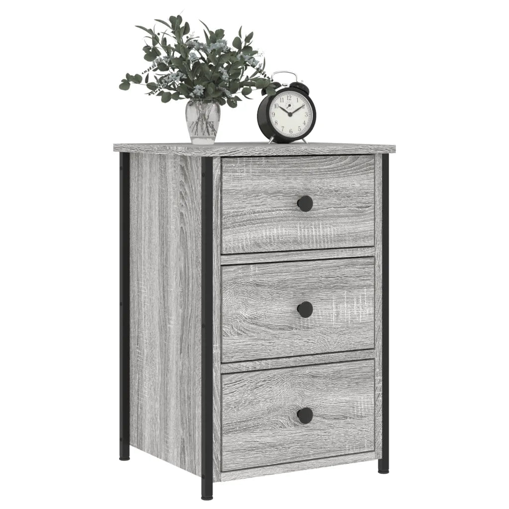 vidaXL Comodino Grigio Sonoma 40x36x60 cm in Legno Multistrato