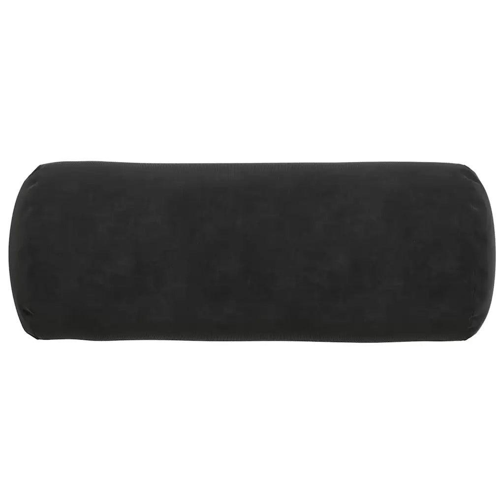 Cuscini a rullo 2 pz | Cuscini per sedie Nero ? 15 x 40 cm Tessuto in Cords