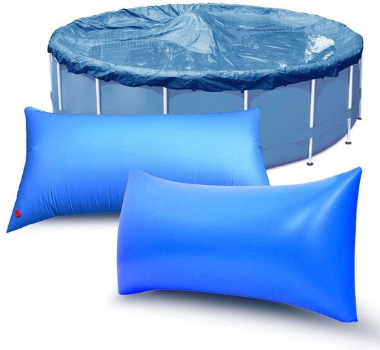 Piumone per piscina invernale rettangolare 8x4ft, piumone per piscina invernale, accessori per piscina invernale gonfiabile per copertura piscina e telo di copertura piumone per piscina con valvola di sicurezza (2 pezzi)