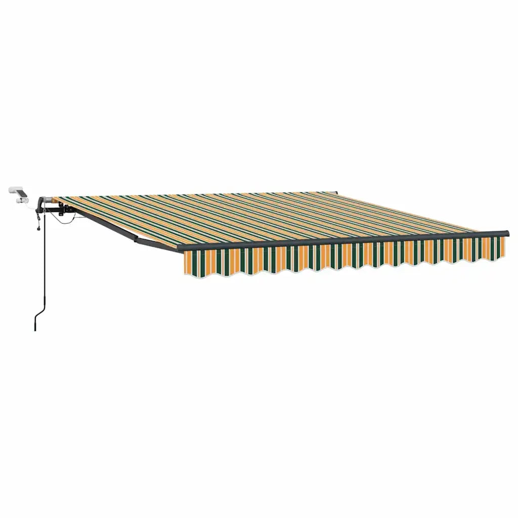 Tessuto per Tenda con Verde e giallo 350 x 250 cm Poliestere 3330454