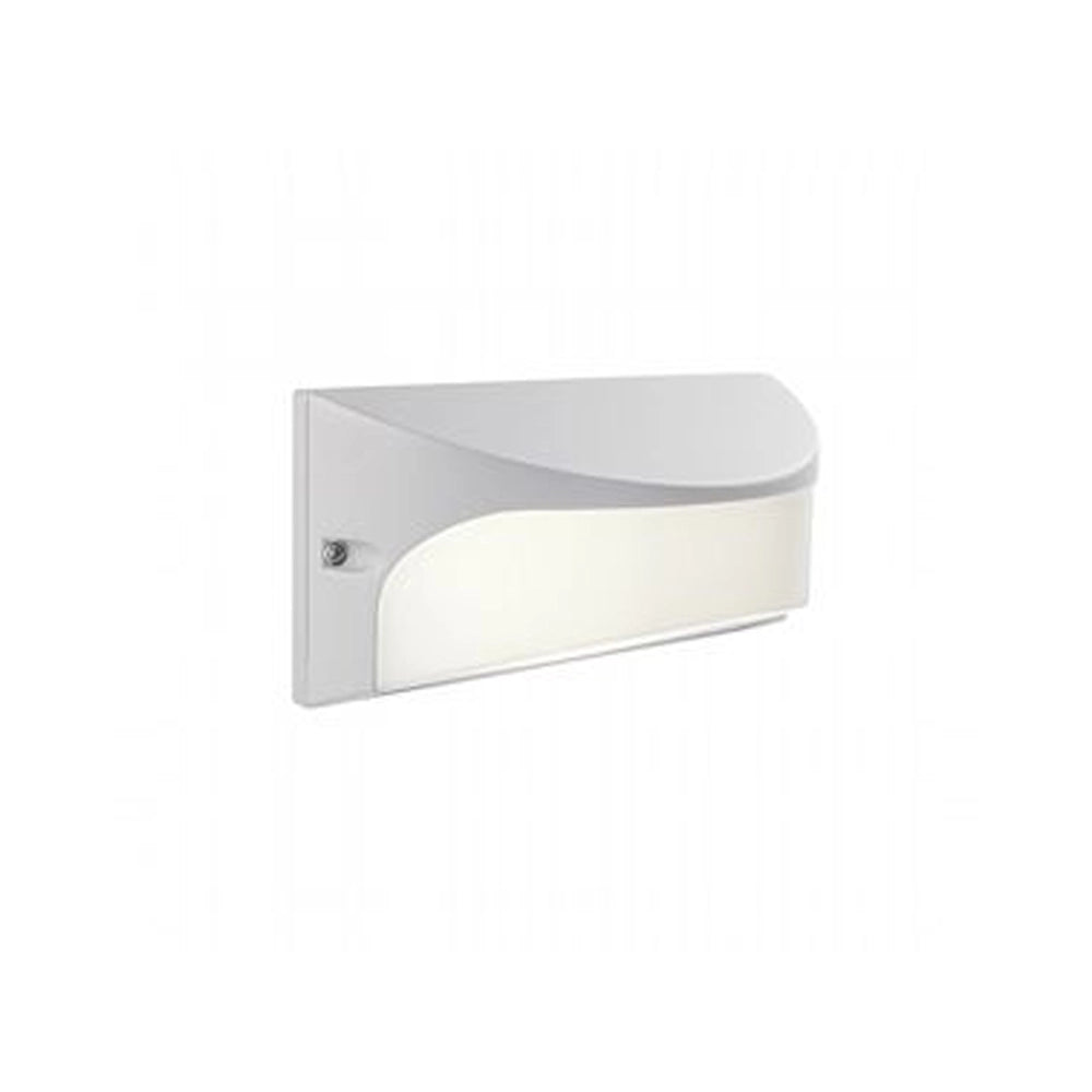 Applique Da Esterno Moderna Dome Alluminio E Termoplastica Bianco Led 10W 4000K
