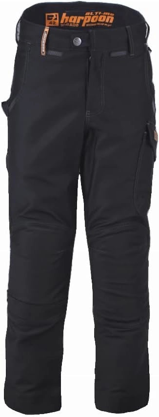 SCHE0228 - Pantaloni Harpoon Alti Moleskine BOSSER-Nero-Taglia 40-11280-003