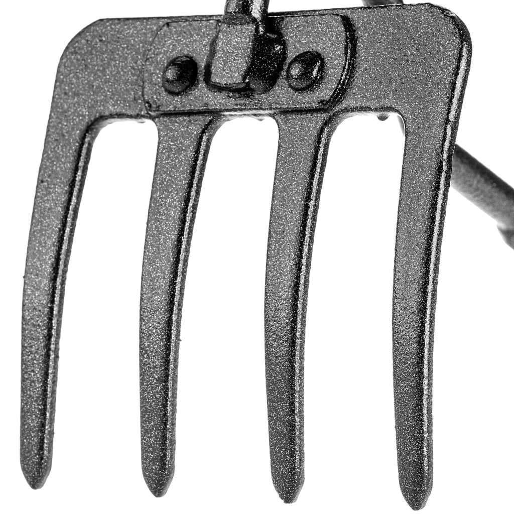 Rastrello da giardino in acciaio a 3 denti KADAX per aerazione, piccolo