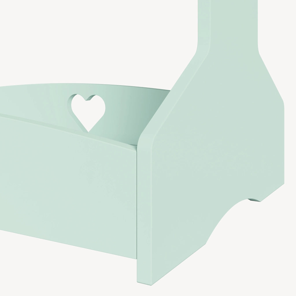 Appendiabiti da Terra Haandsvanssad per Cameretta 126x73x43 cm - Verde Menta [en.casa]