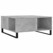 Tavolino salotto | Tavolino da caff¨¨ | Tavolino da Soggiorno Grigio Cemento 80x80x36,5 cm Legno Multistrato