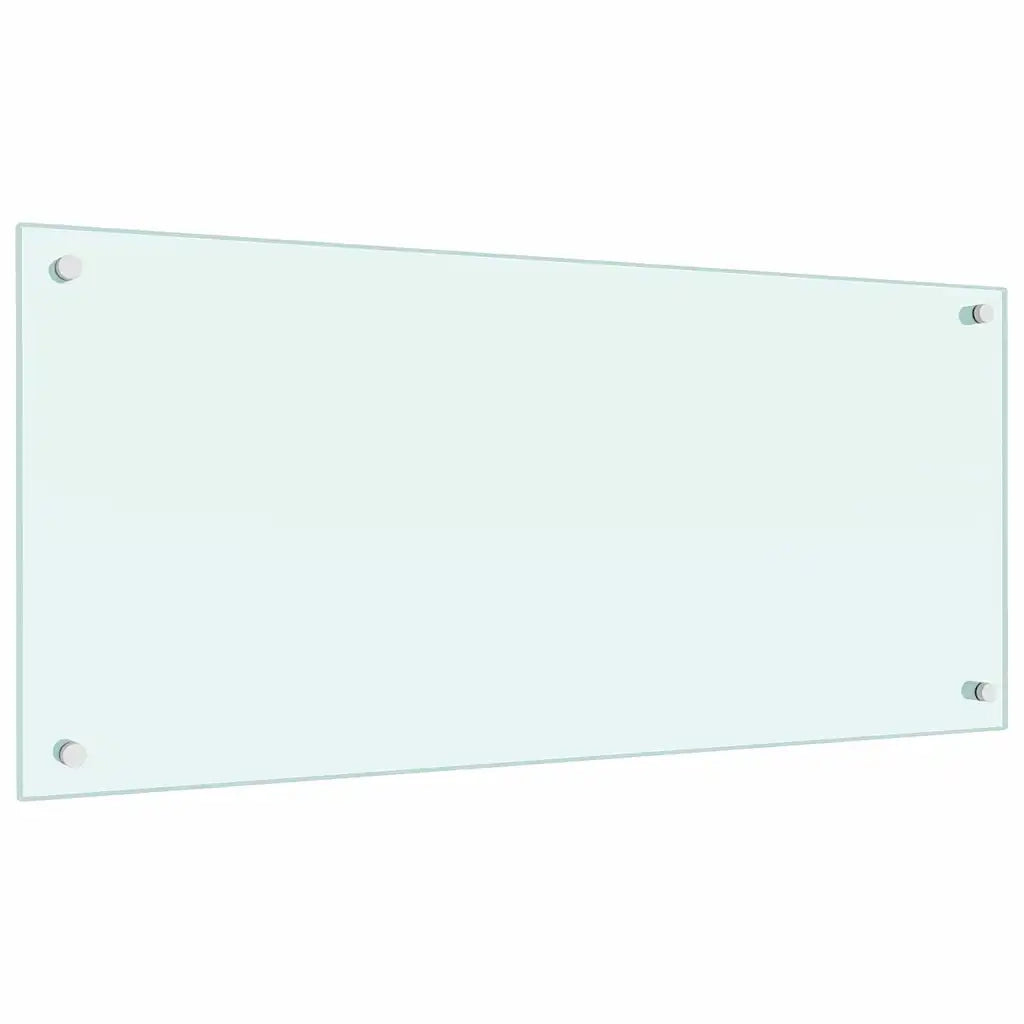 Schienale da cucina 2 pcs Bianco 90 x 40 cm vetro temperato 3415419