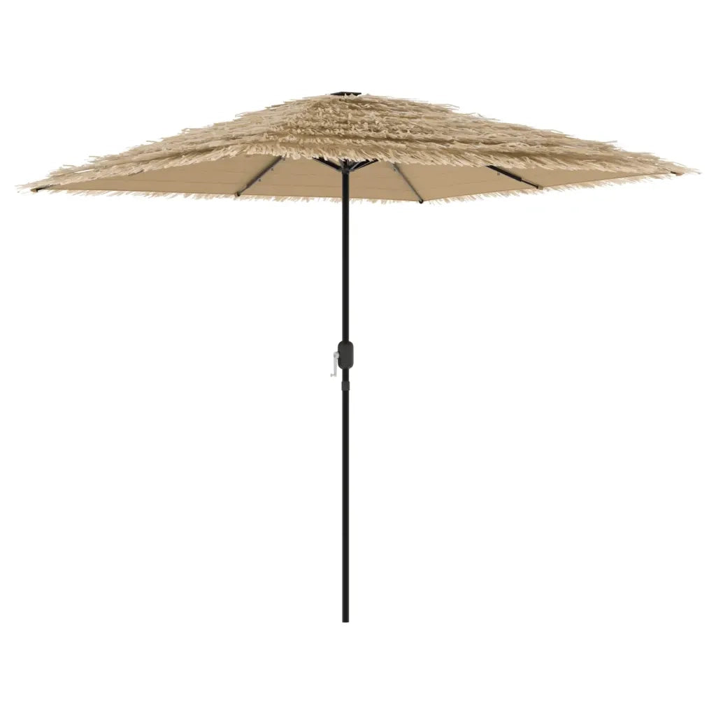 Ombrellone Giardino LED e Palo in Acciaio Marrone 248x248x248cm 4005117