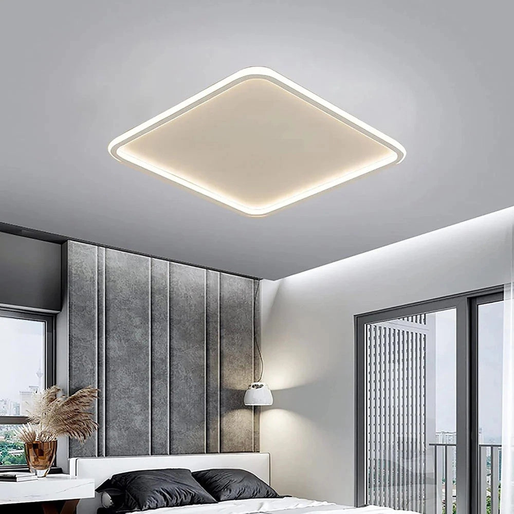 Trade Shop - Plafoniera Lampada Da Soffitto Quadrata 50w 4000lm Con Bordo Tecnologia Cct Ip20 C12-3c -